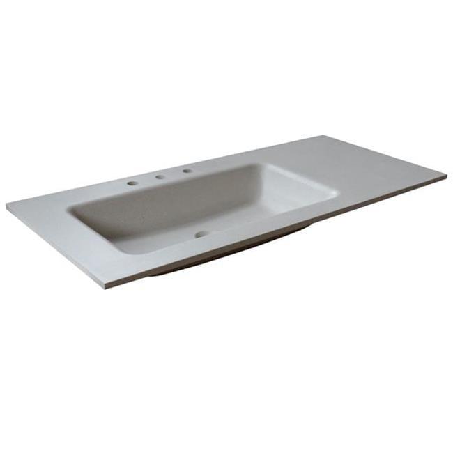 49'' Concrete Single Bathroom Vanity Top with Sink