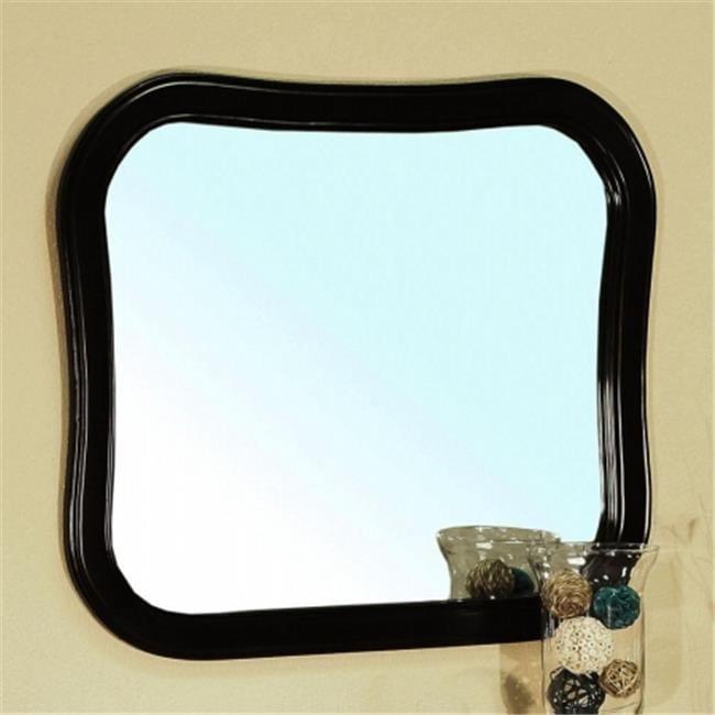 Bellaterra Home Solid wood frame mirror-black