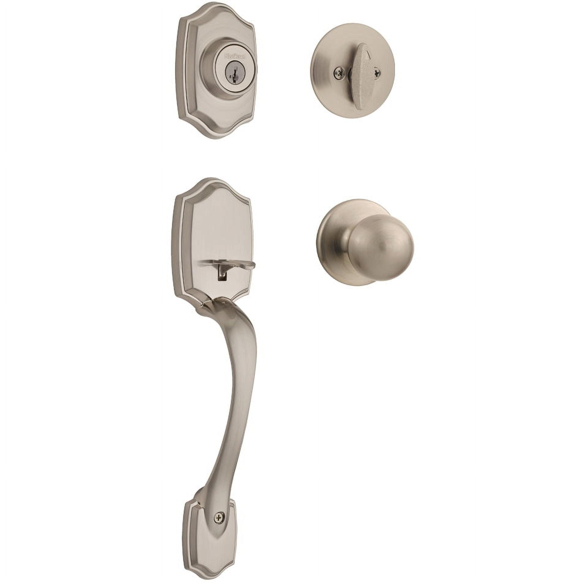 Handleset with Deadbolt and Door Two Piece and Rosette