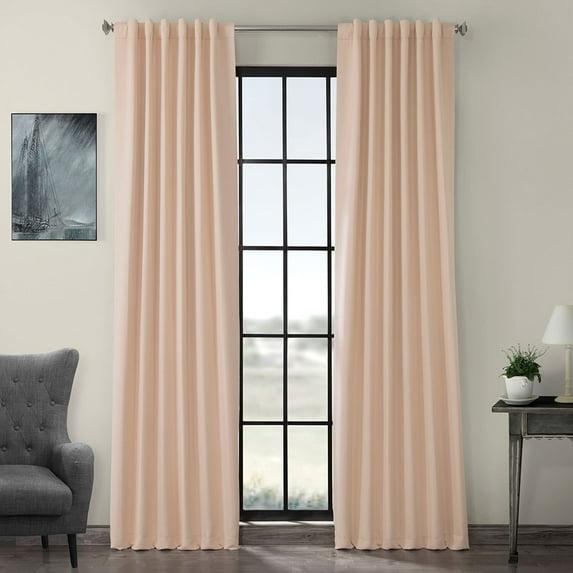 Bellini Peach Blackout Room Darkening Curtain (1 Panel), Bellini Peach, 50W X 120L