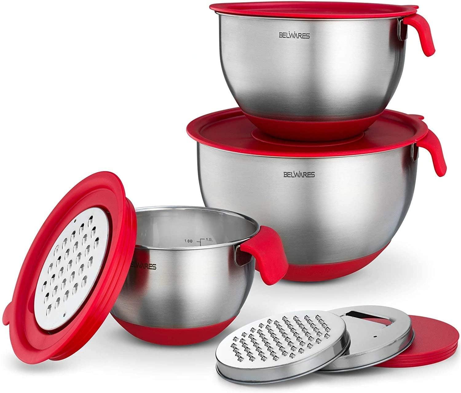 Belwares Stainless Steel Nested Mixing Bowl Set