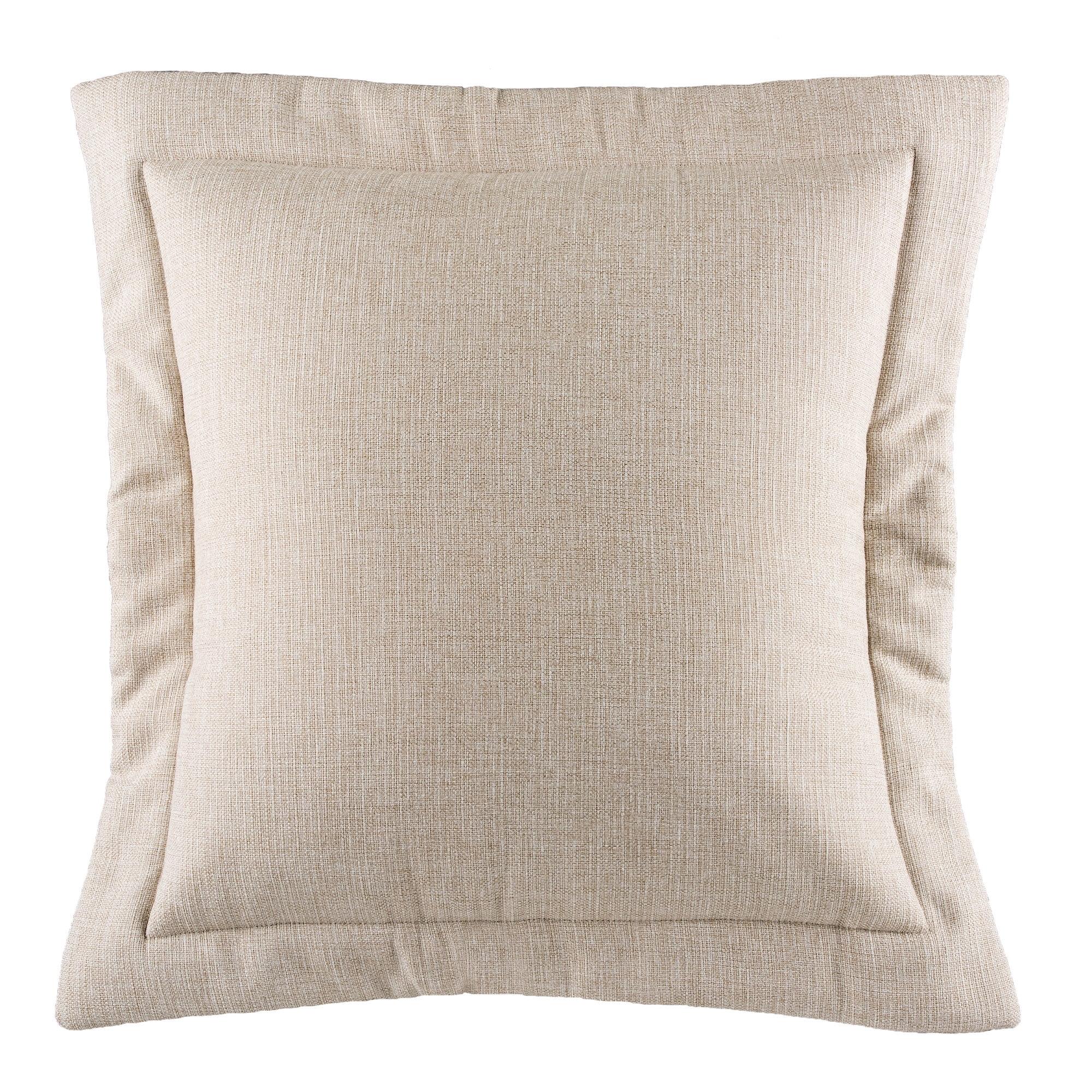 Cream Textured Polyester Euro Sham with Envelope Closure