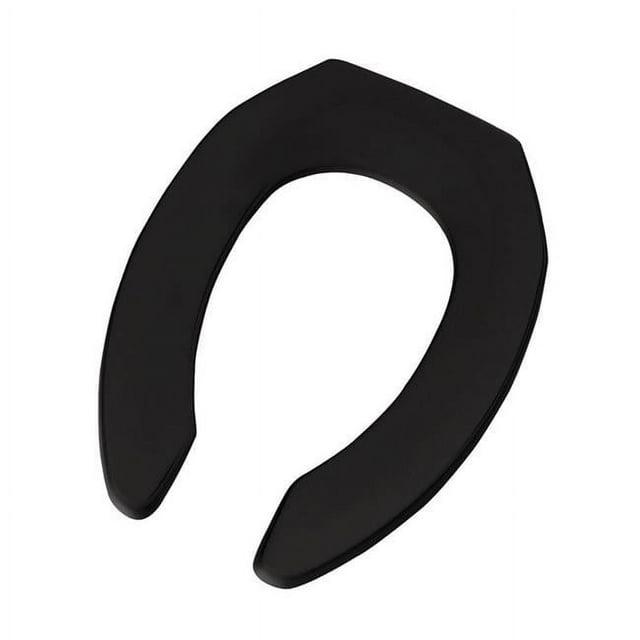 Bemis Manufacturing 1955CT-047 Toilet Seat Plastic Black - Elongated 20.25in. H x 14.75in. W x 2.25in. L