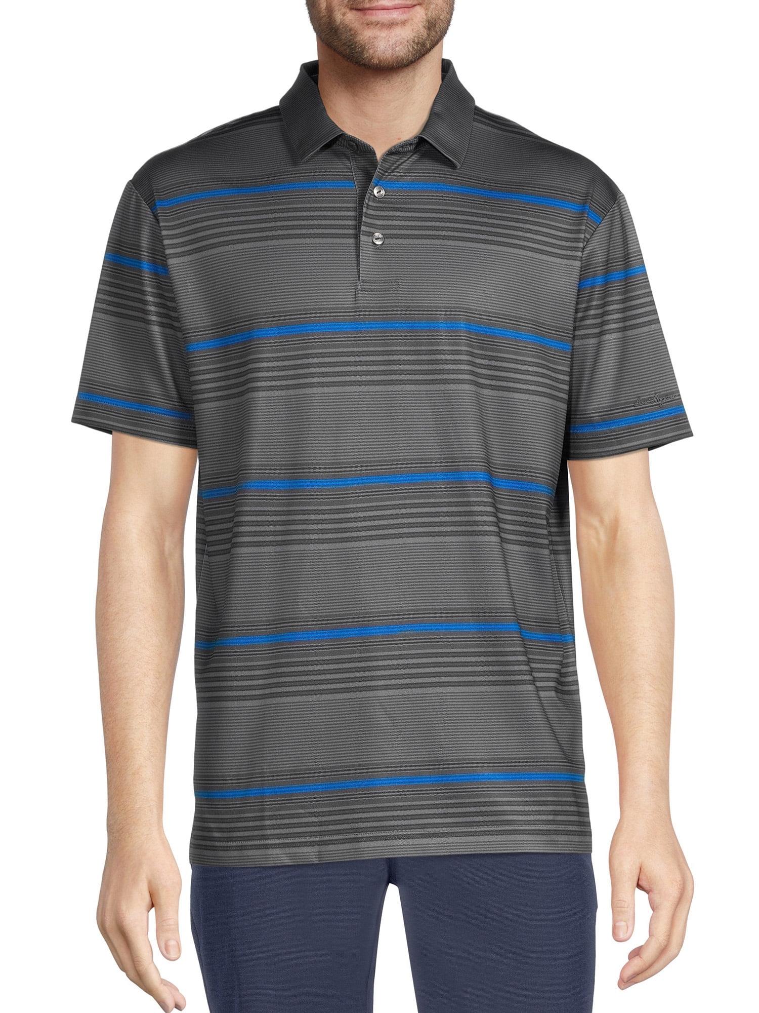 Ben Hogan Men's & Big Men's Performance Striped Golf Polo Shirt, Sizes S-5XL