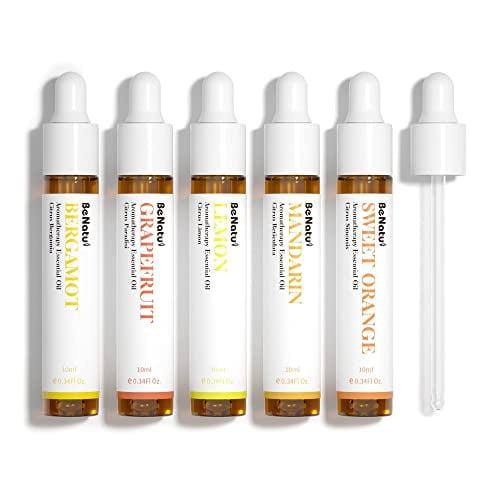 Benatu Citrus Essential Oils Set with Dropper, 50ml