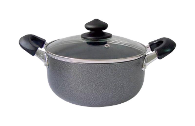 Bene Casa 5.2 Qt Black Aluminum Non-Stick Dutch Oven