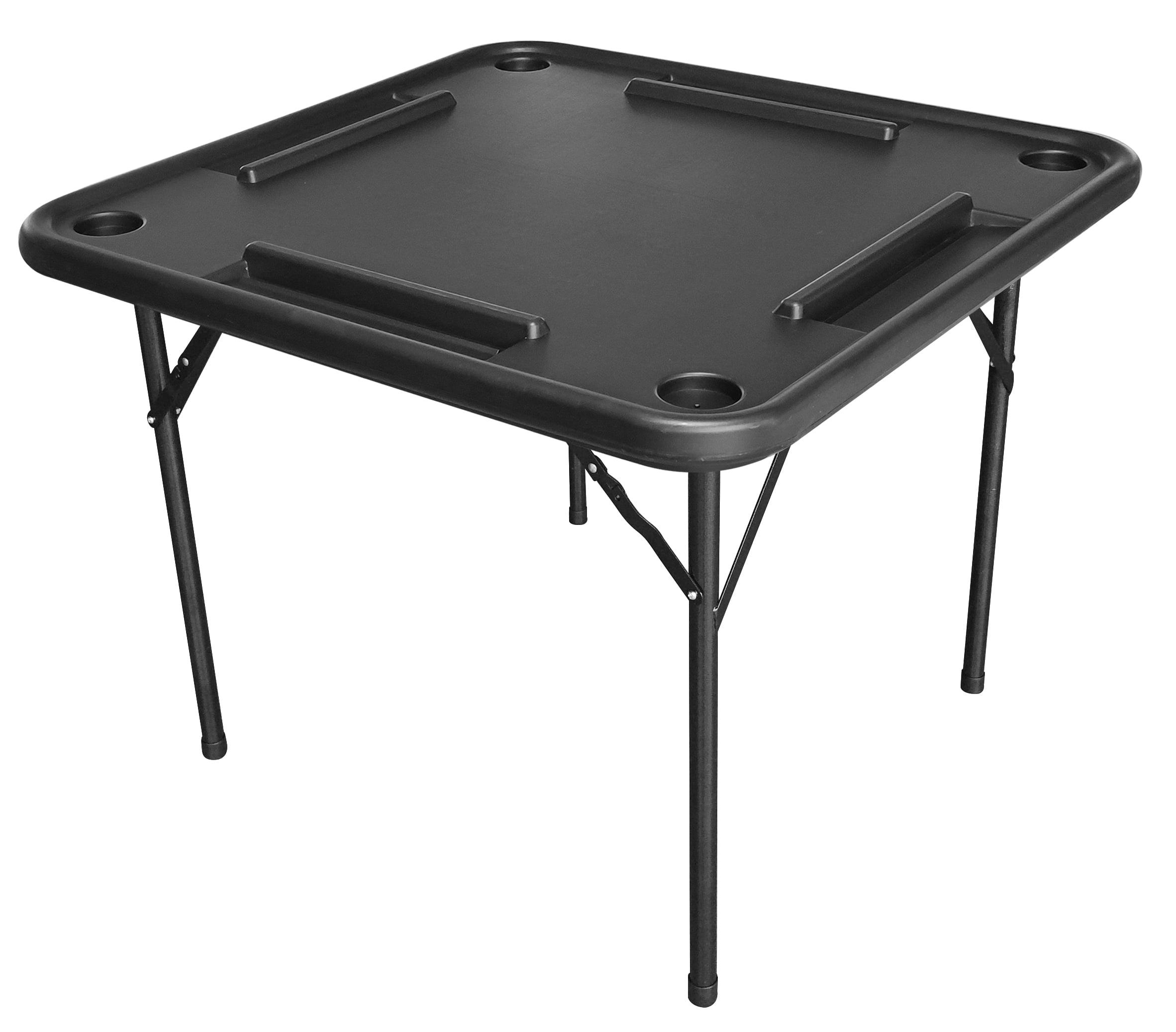 Bene Casa 38" Black Foldable Domino and Game Table