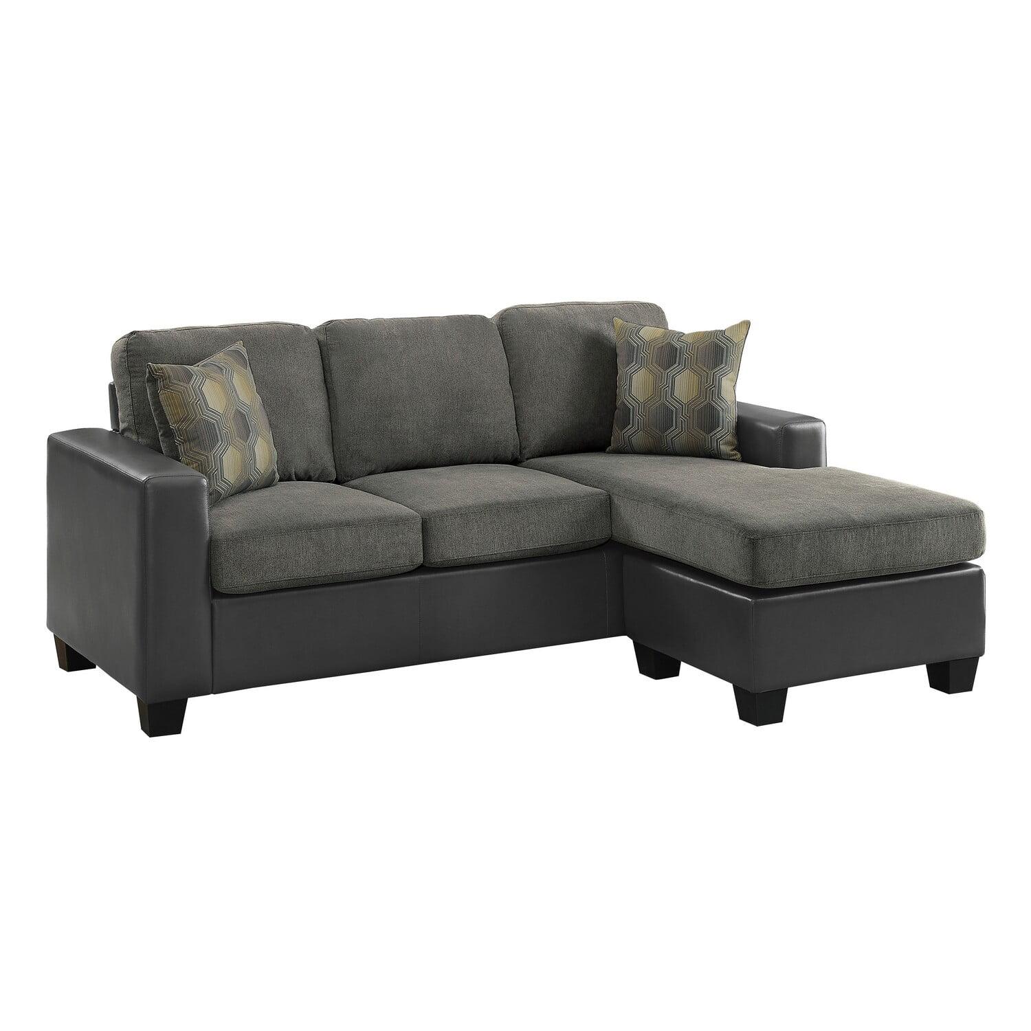 Benjara  76 in. Dean Dual Manual Recliner Loveseat, Cupholders, Brown Faux Leather