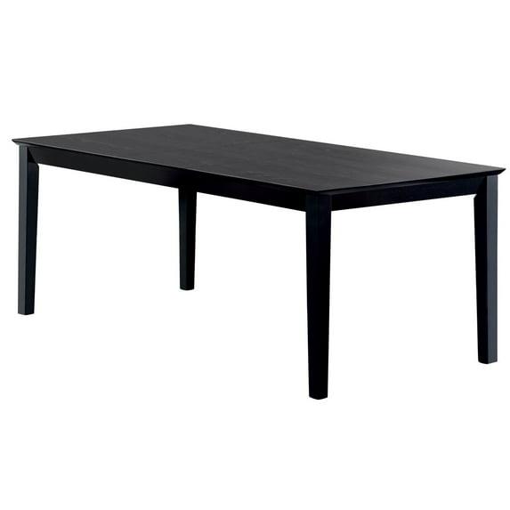 Benjara Mesa de Comedor Rectangular de Madera de Estilo Moderno de 78" en Negro