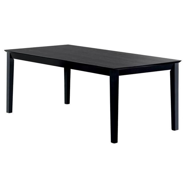 Benjara Mesa de Comedor Rectangular de Madera de Estilo Moderno de 78" en Negro
