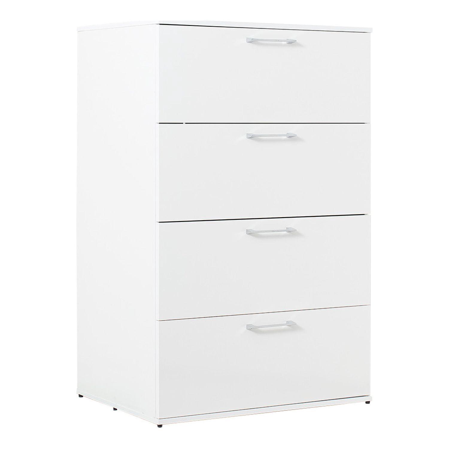 Benjara Eli 48 Inch Tall Dresser Chest, 4 Big Storage Drawers