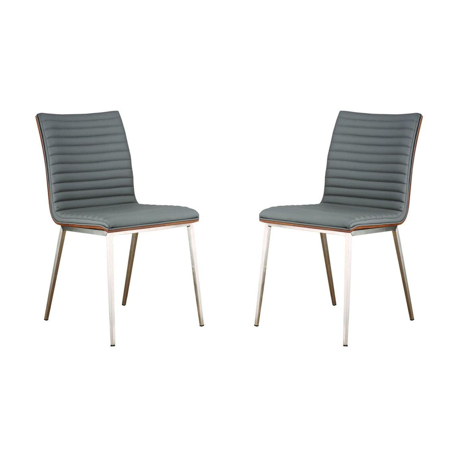 Wenty Wood+Metal Upholstered Side Chair (Set of 2)