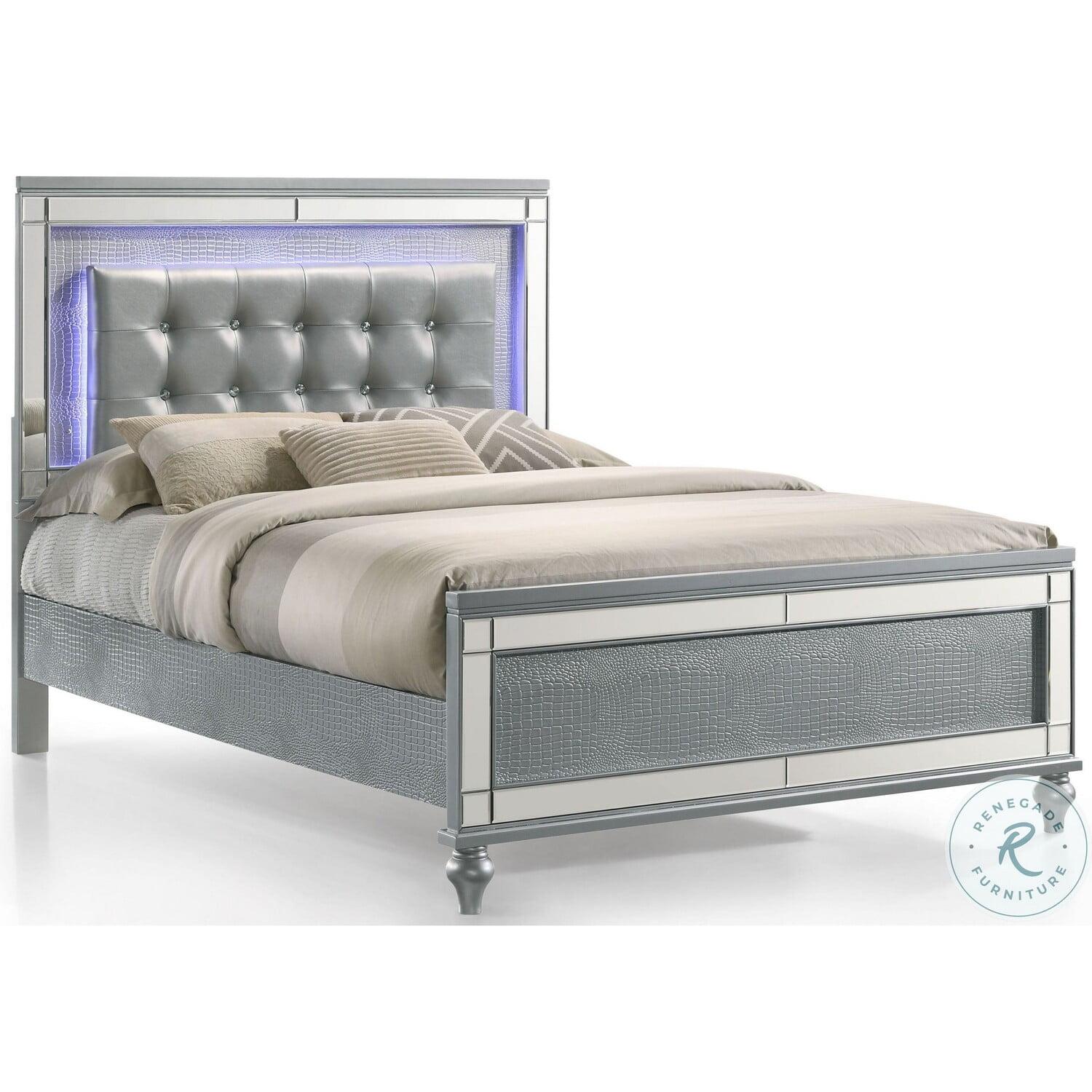 Benjara Lee Upholstered Platform Bed