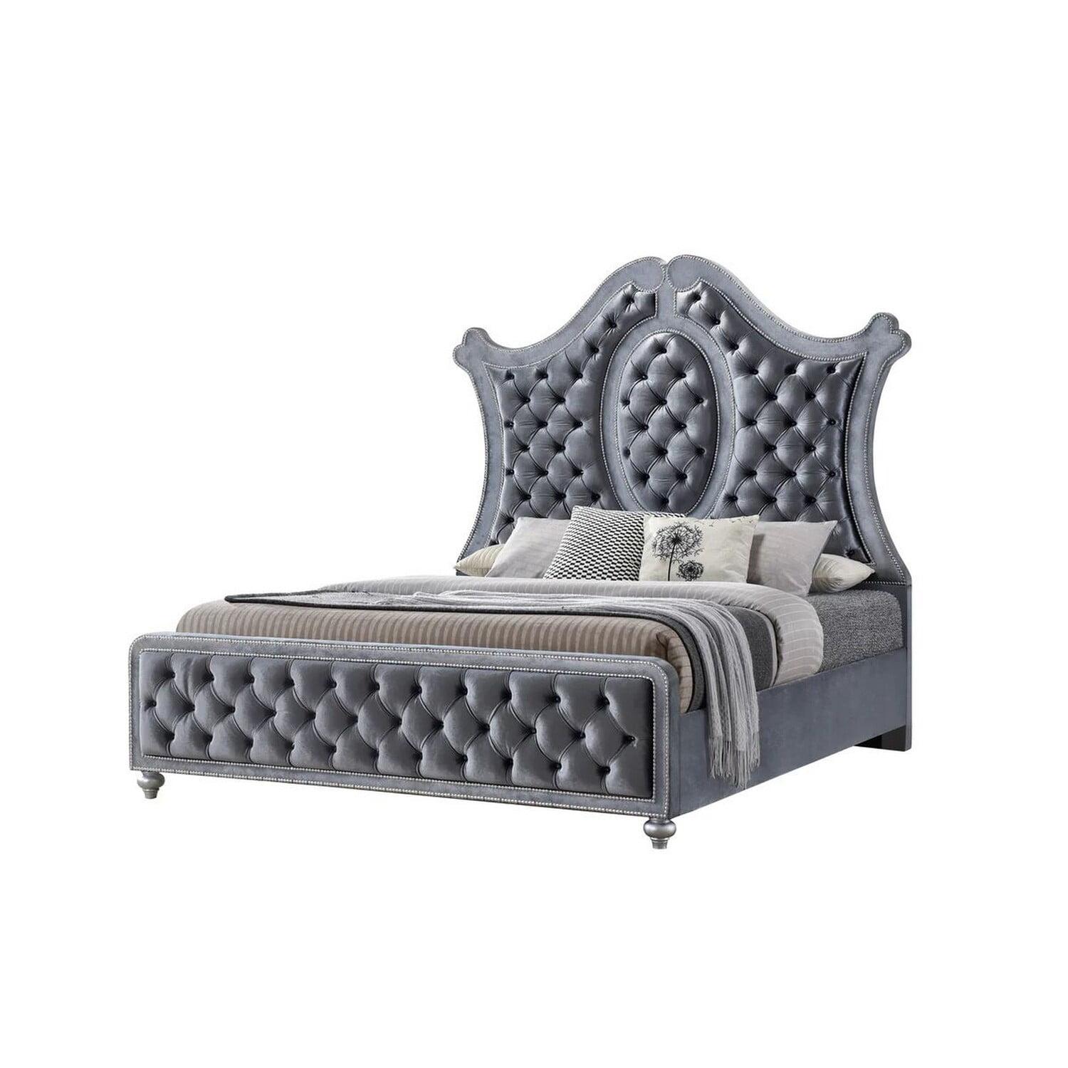 Benjara Rall Upholstered Bed
