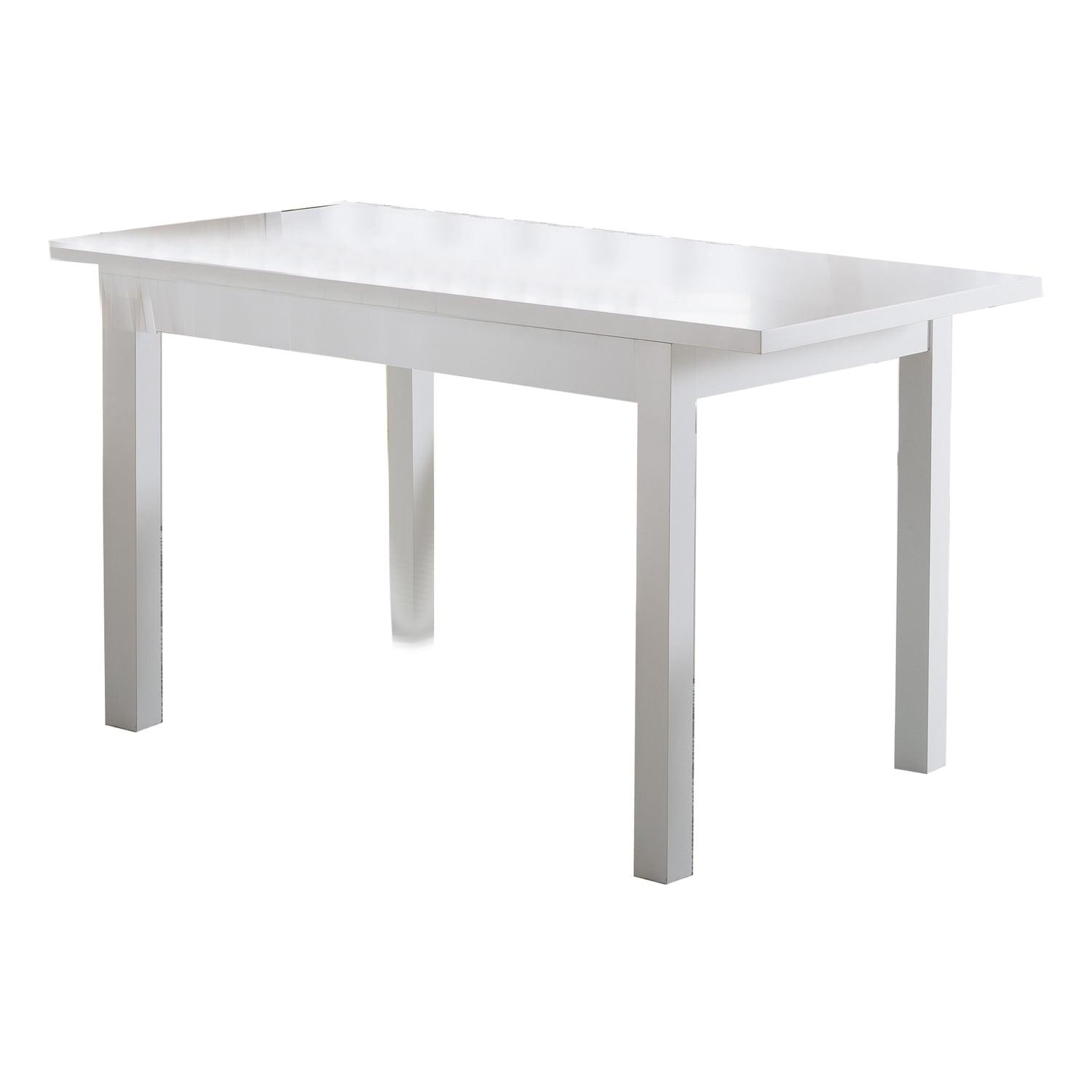 Contemporary Glossy White 30'' Square Dining Table