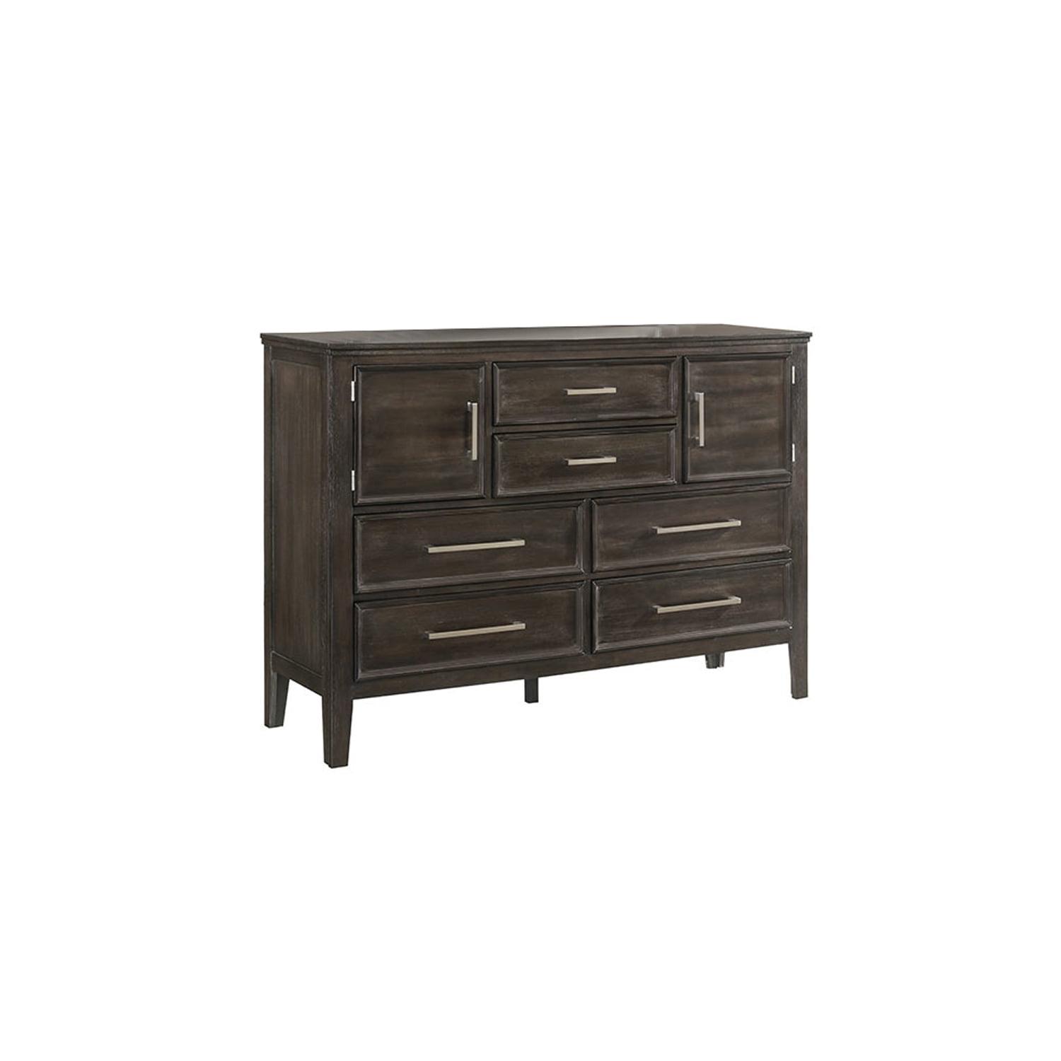 Elegant Gray 48" Double Dresser with Smooth Gliding Drawers