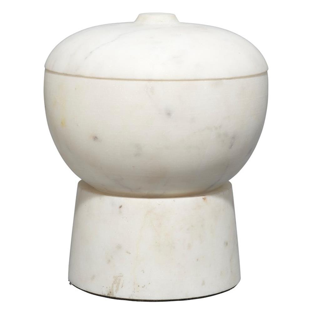 Jamie Young Co Bennett Marble Medium Storage Bowl w/ Lid