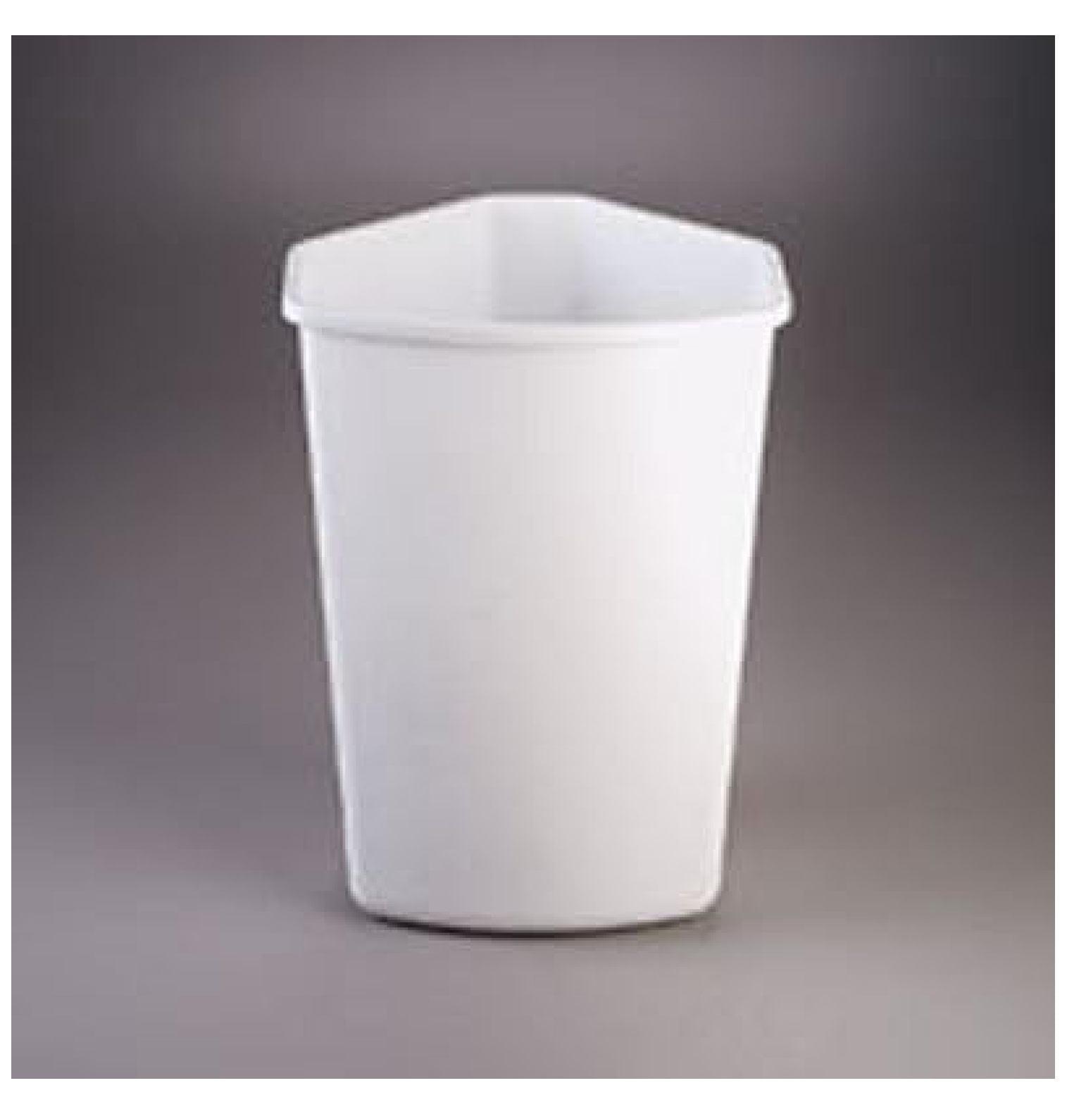 Bennium KV FERRC PB32W 32 Qt. Replacement Waste Bin for Center, White, Plastic