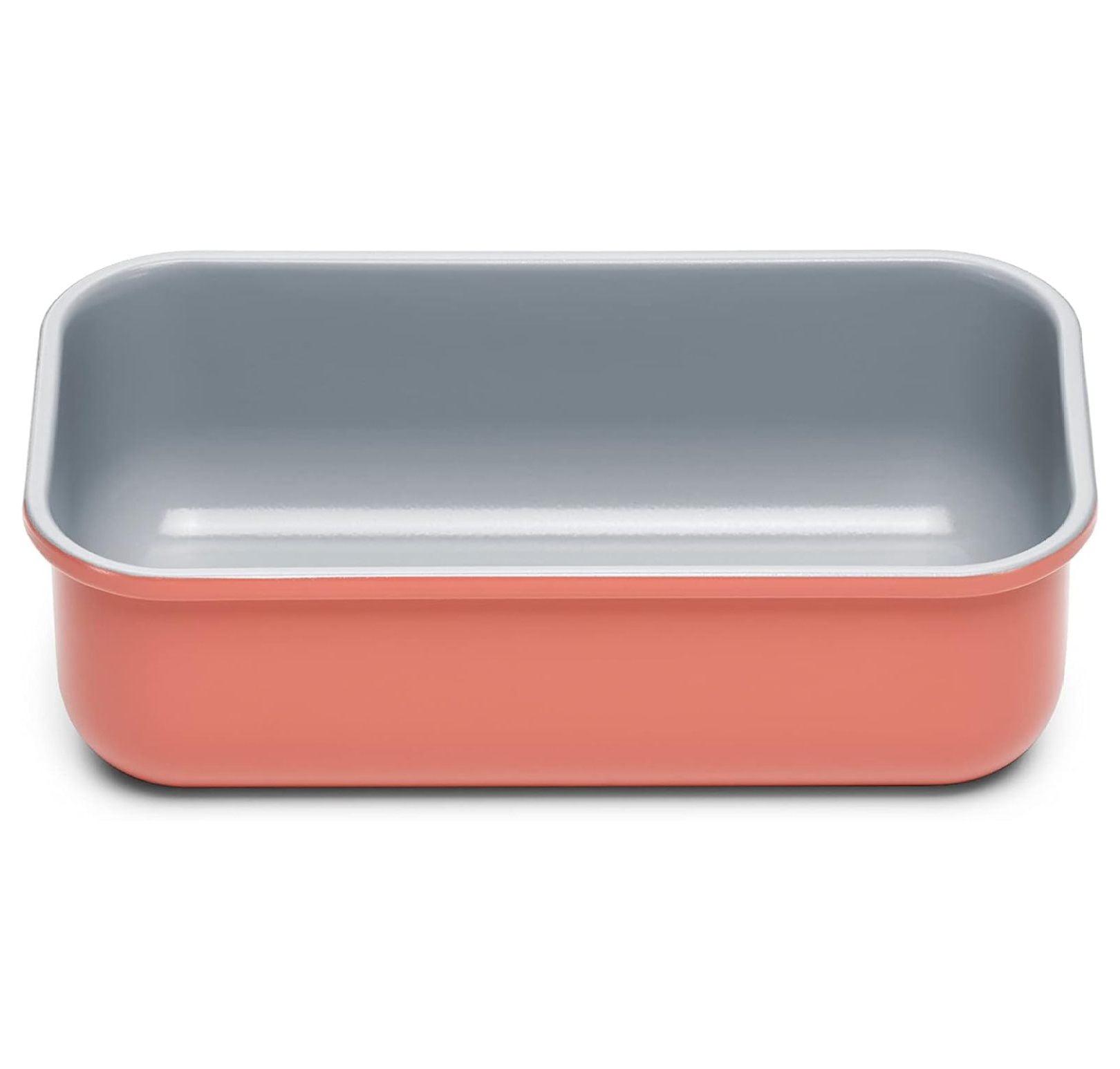 Caraway Home 4.49" Nonstick Ceramic Loaf Pan Terracotta: Bread Loaf Pan, Caraway Bakeware, Hand Wash, Rectangle Shape