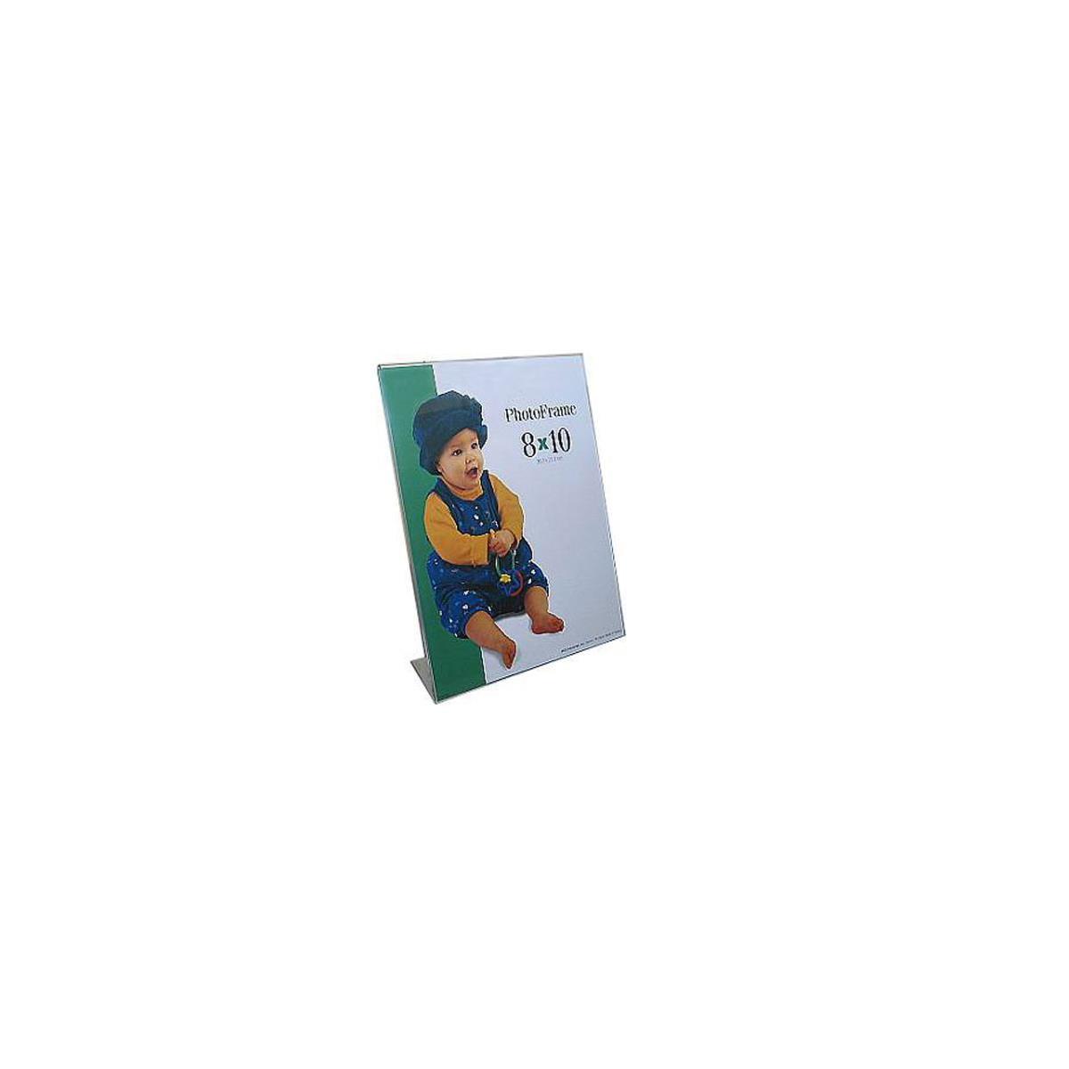 8x10 Clear Acrylic Vertical Tabletop Picture Frame