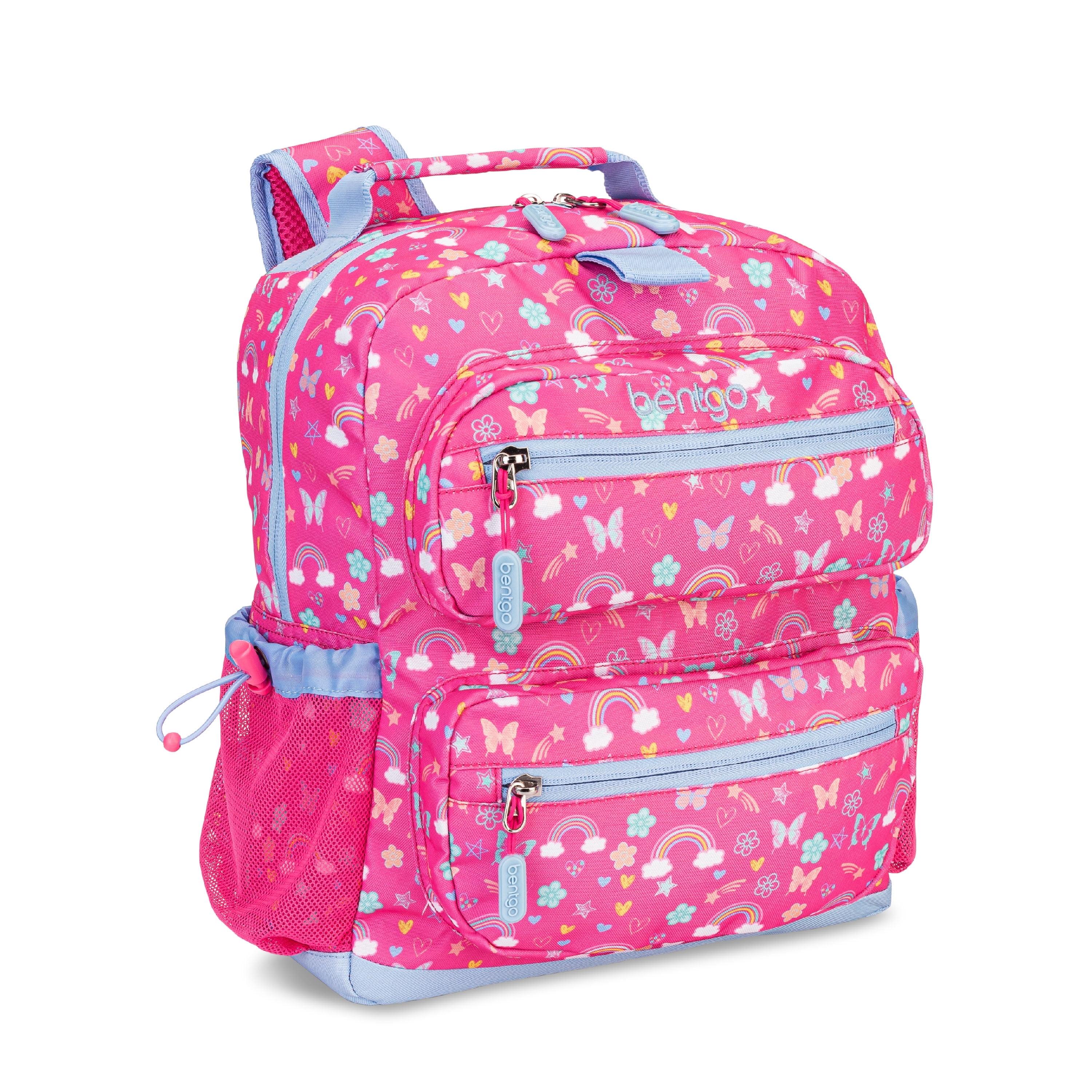 Bentgo Kids' 14.25" School Backpack - Rainbows and Butterflies