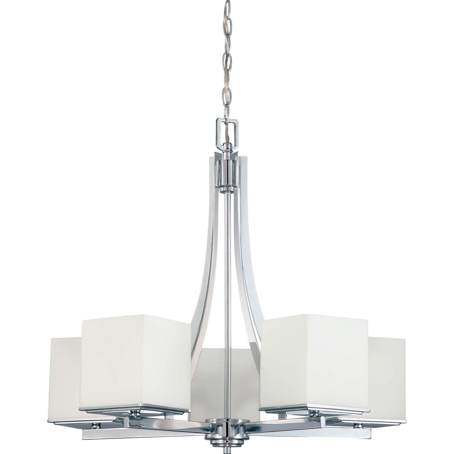 60/4086-Nuvo Lighting-Bento-Five Light Chandelier-25.75 Inches Wide by 24.75 Inches High     -Traditional Installation