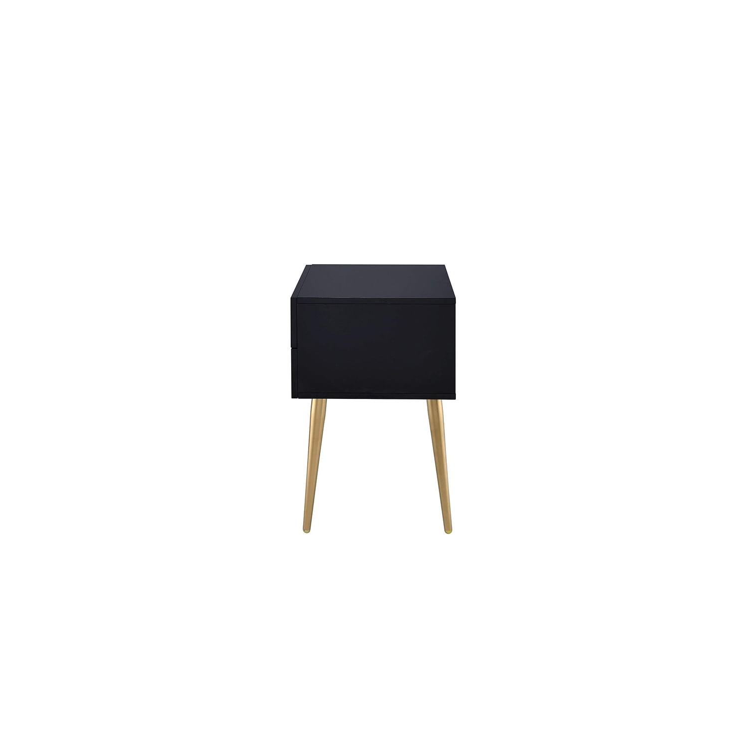 Ergode End Table Black & Gold