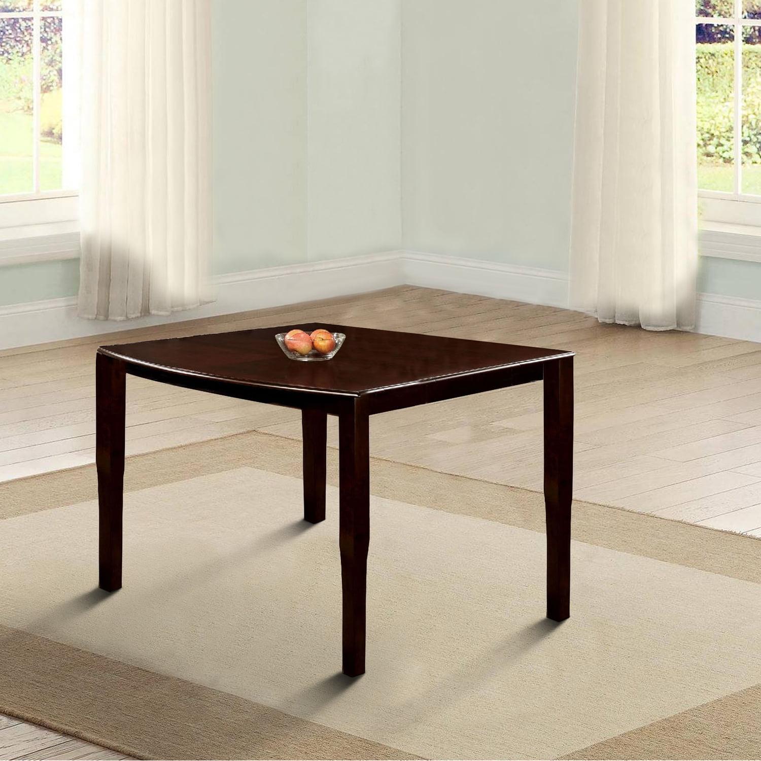 Benzara Woodside II Transitional Style Counter Height Table, Espresso Finish