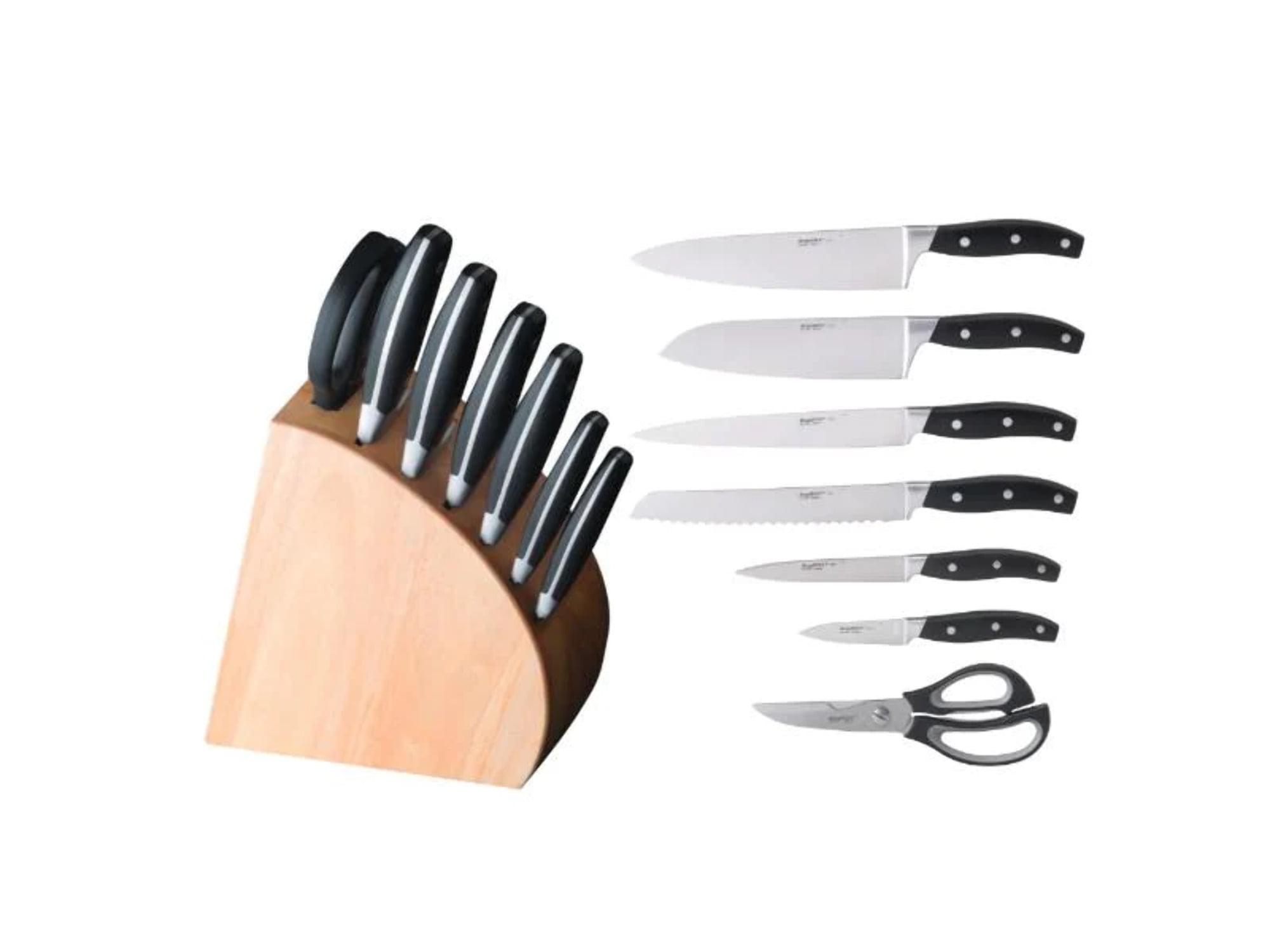 BergHOFF 8-Piece Stainless Steel Knife Set with Wooden Block