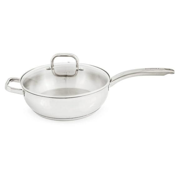 BergHOFF BergHOFF Stainless Steel 18/10 Deep Skillet Belly Shape, 9.5"