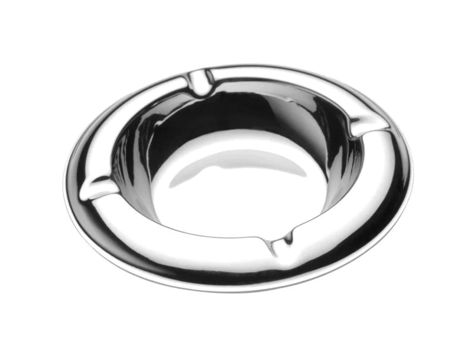 Classic 5" Stainless Steel Round Ashtray