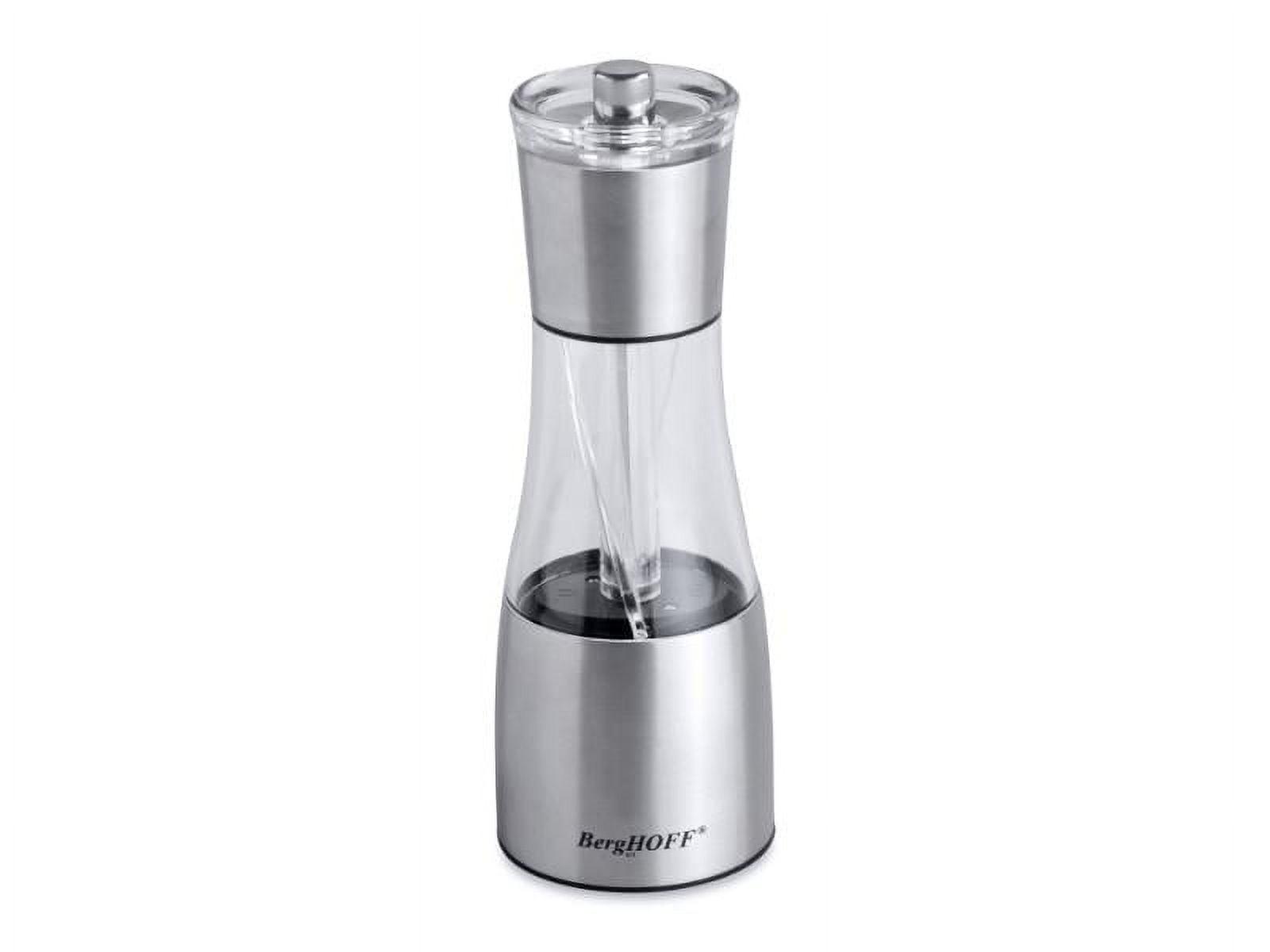 BergHOFF Essentials Salt & Pepper Mill, Corrosion Resistance, Acrylic Holder, Ceramic Grinding Mechanism