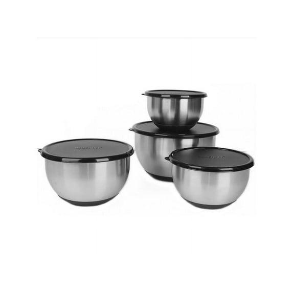 BergHOFF BergHOFF International Essentials 8pc 18/10 Stainless Steel Mixing Bowl Set with Lids
