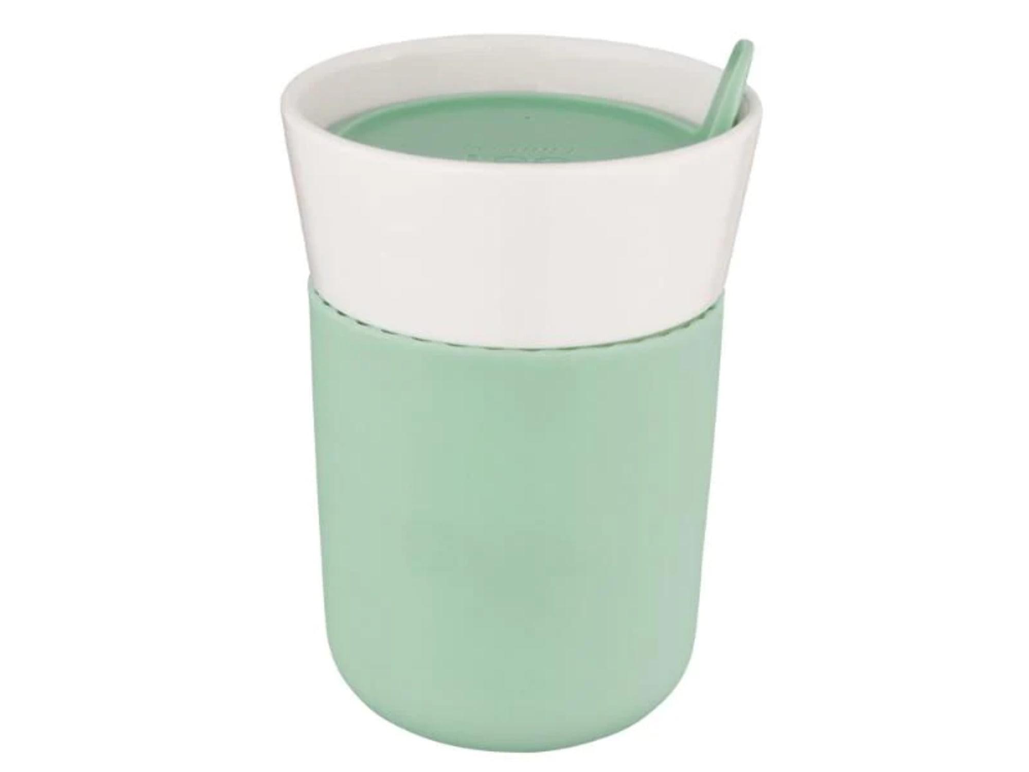 BergHOFF Leo 11.2oz Porcelain Travel Mug, Green
