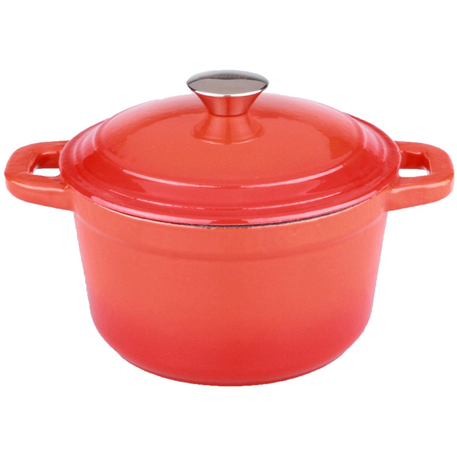 Prep & Savour Neo Cast Iron 3qt. Round Dutch Oven with Lid