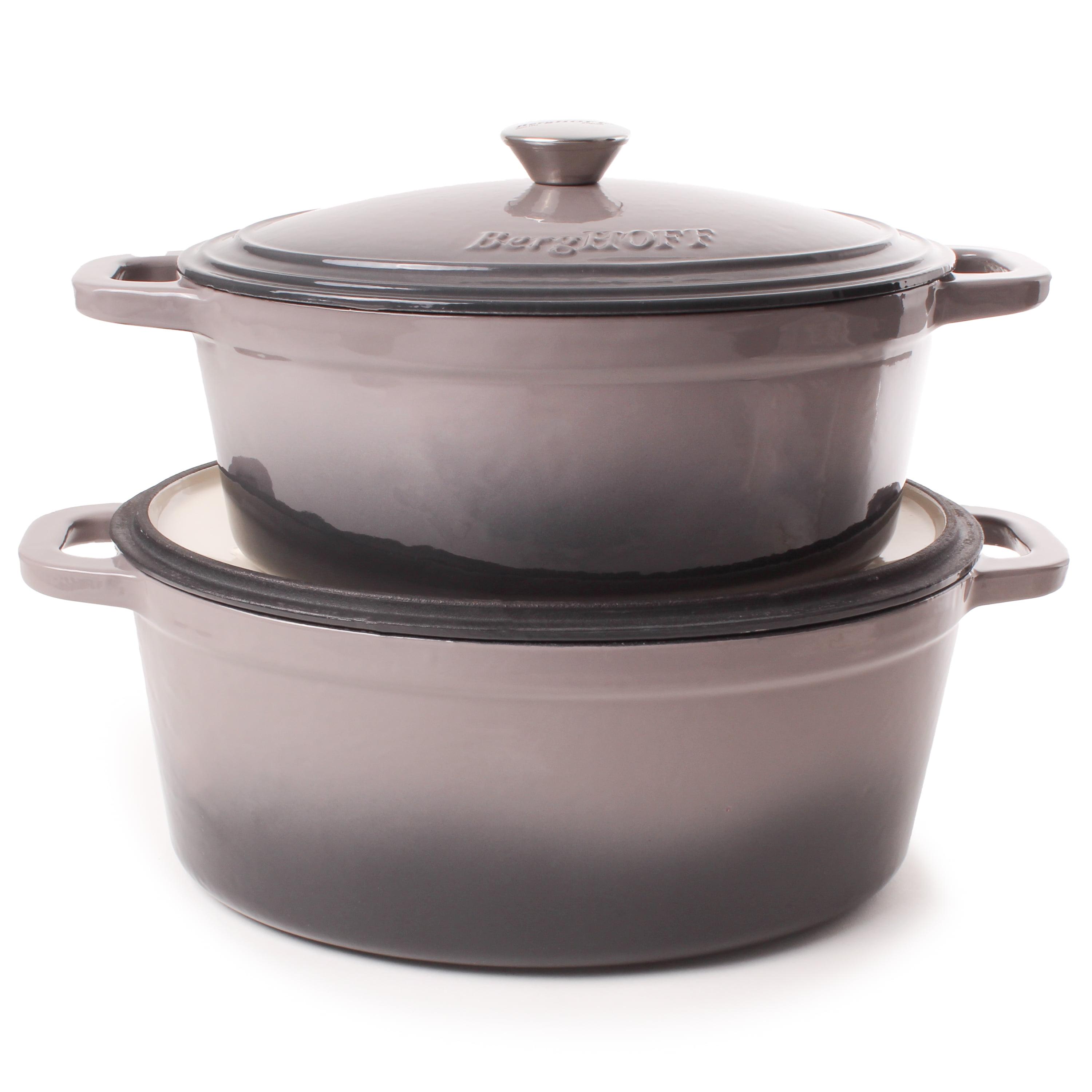 BergHOFF Neo 4Pc Cast Iron Cookware Set with 5Qt. and 7Qt. Covered Dutch Ovens