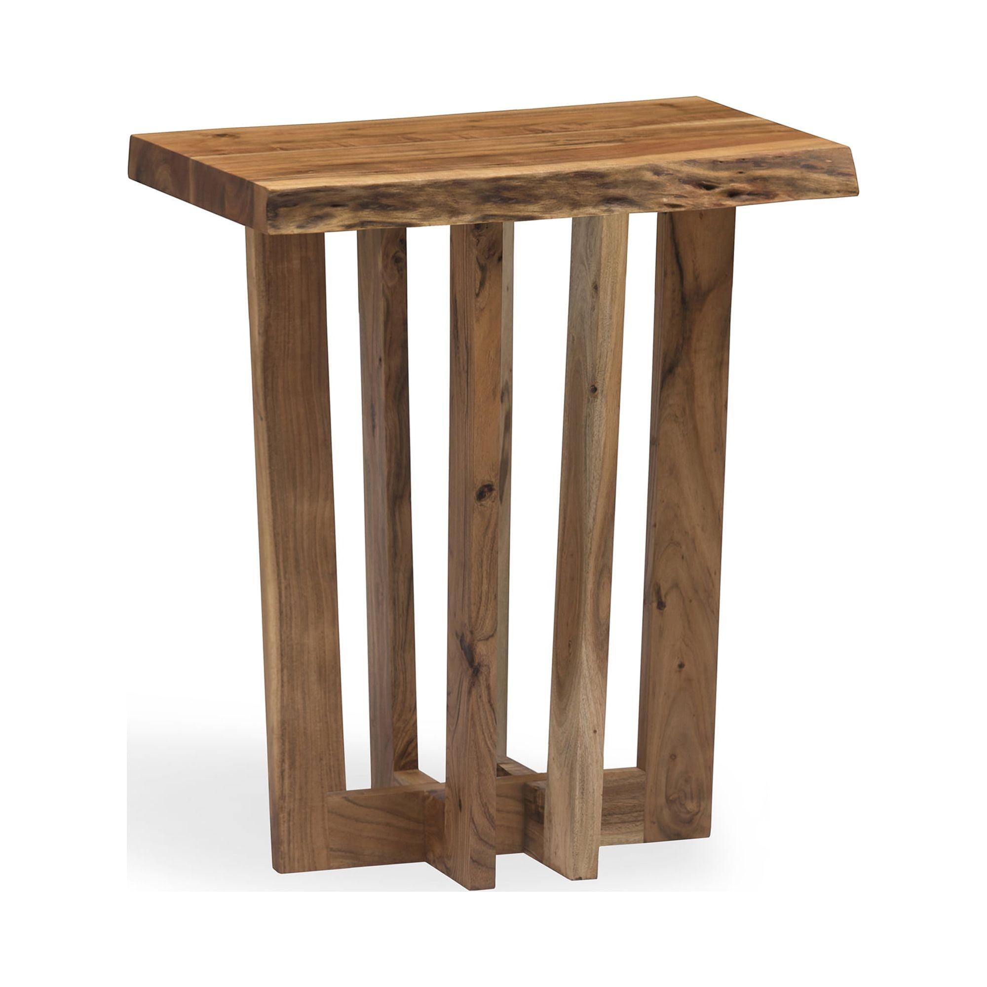 Berkshire Natural Acacia Wood Live Edge End Table