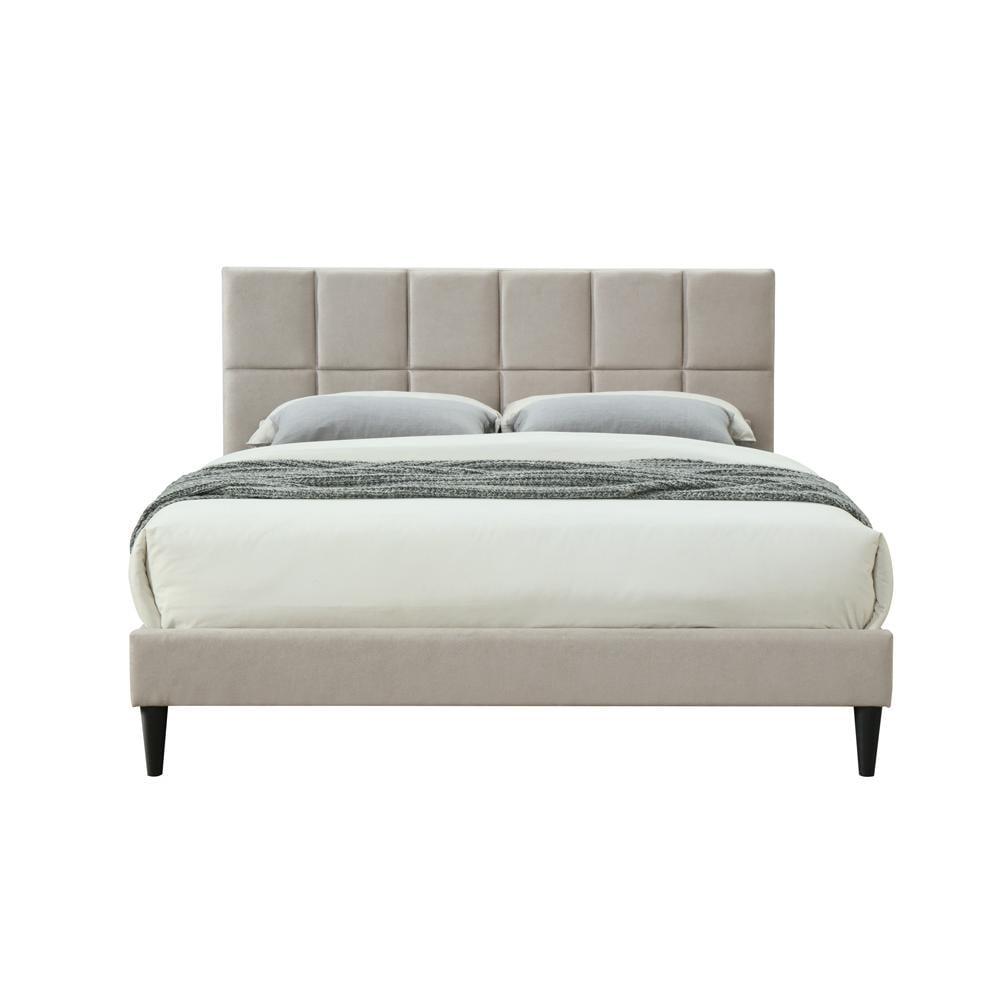 Bernards Evelyn Upholstered King Bed In A Box