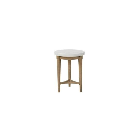 Bernards Wilmington Chairside Table W/ Cement Top