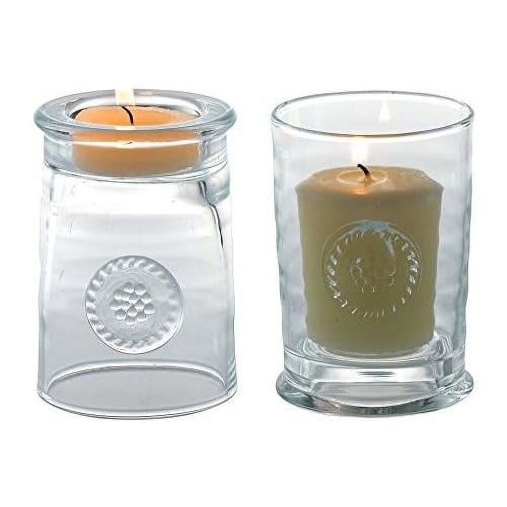 Elegant Berry & Thread Glassware Votive Holder