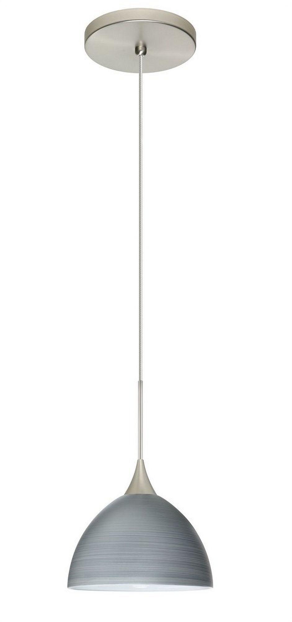 Besa Lighting - Brella-One Light Cord Pendant with Flat Canopy-6 Inches Wide by