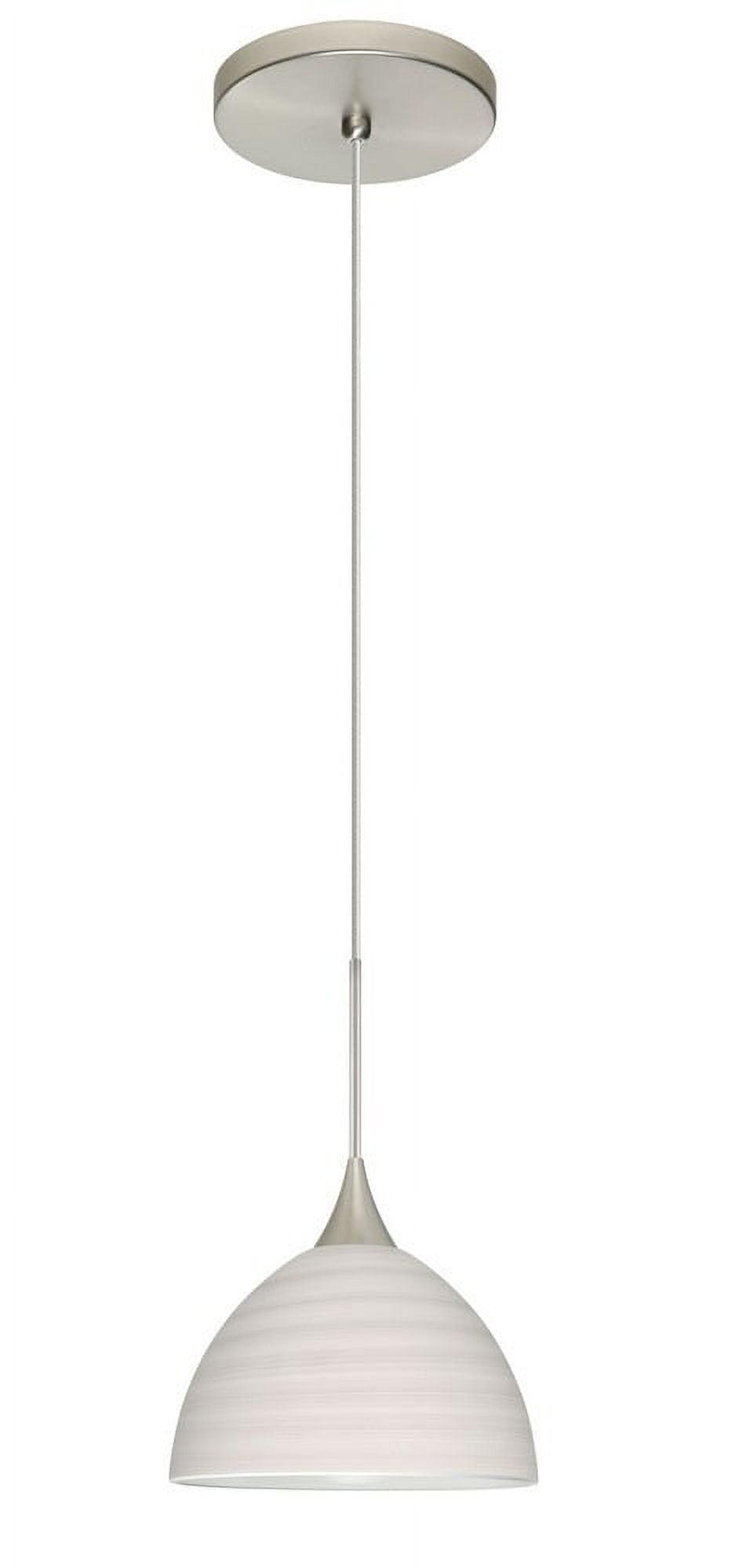 Besa Lighting - Brella-One Light Cord Pendant with Flat Canopy-6 Inches Wide by
