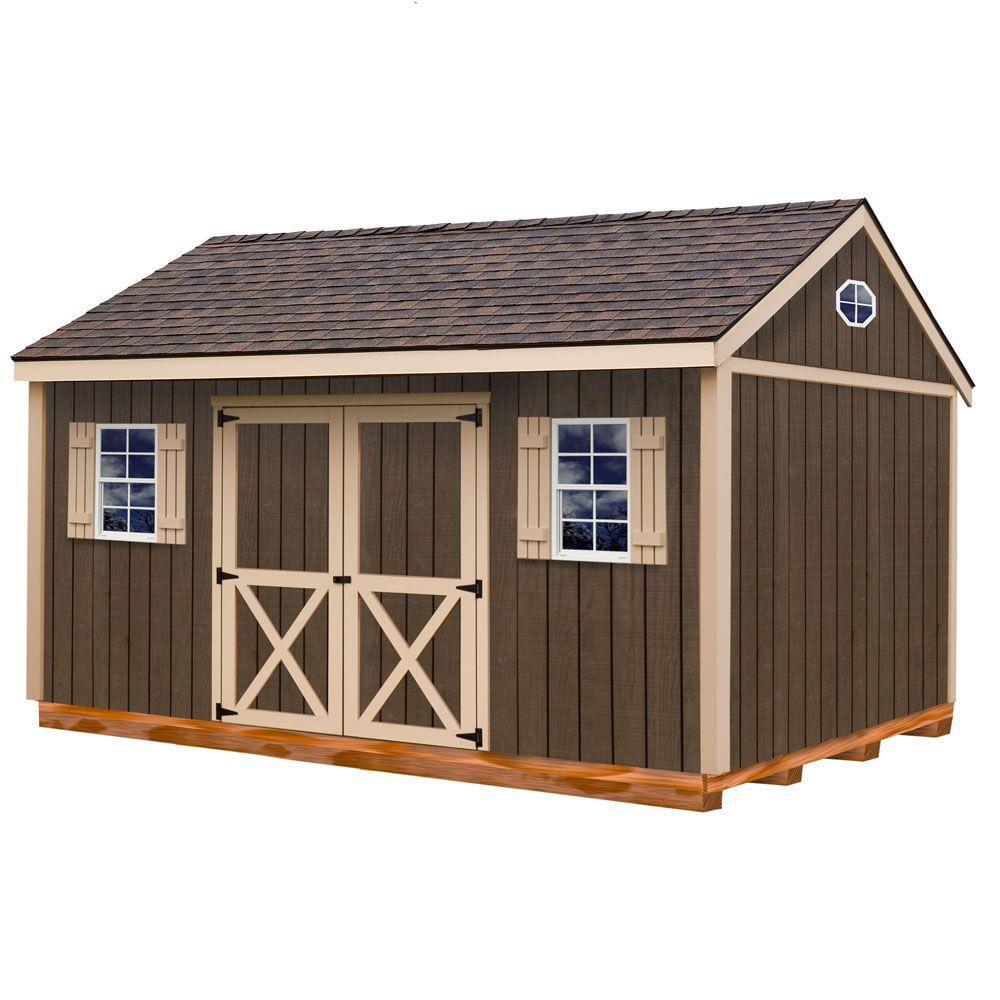 Best Barns Brookfield 16 ft. W x 12 ft. D Solid Wood Storage Shed