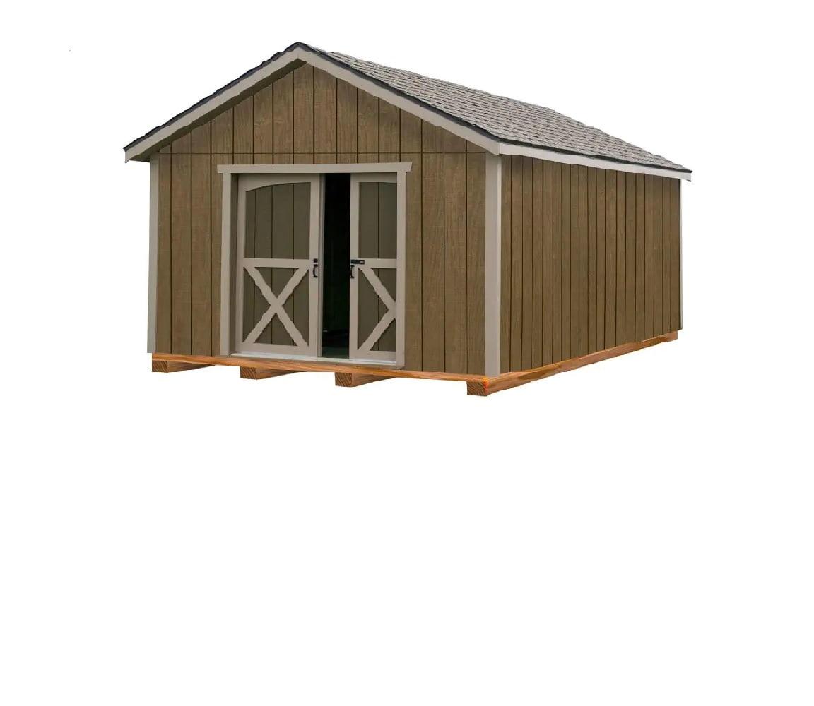 Best Barns North Dakota Wood Shed, 240.00 x 12.00 x 132.00 in., 40 lbs