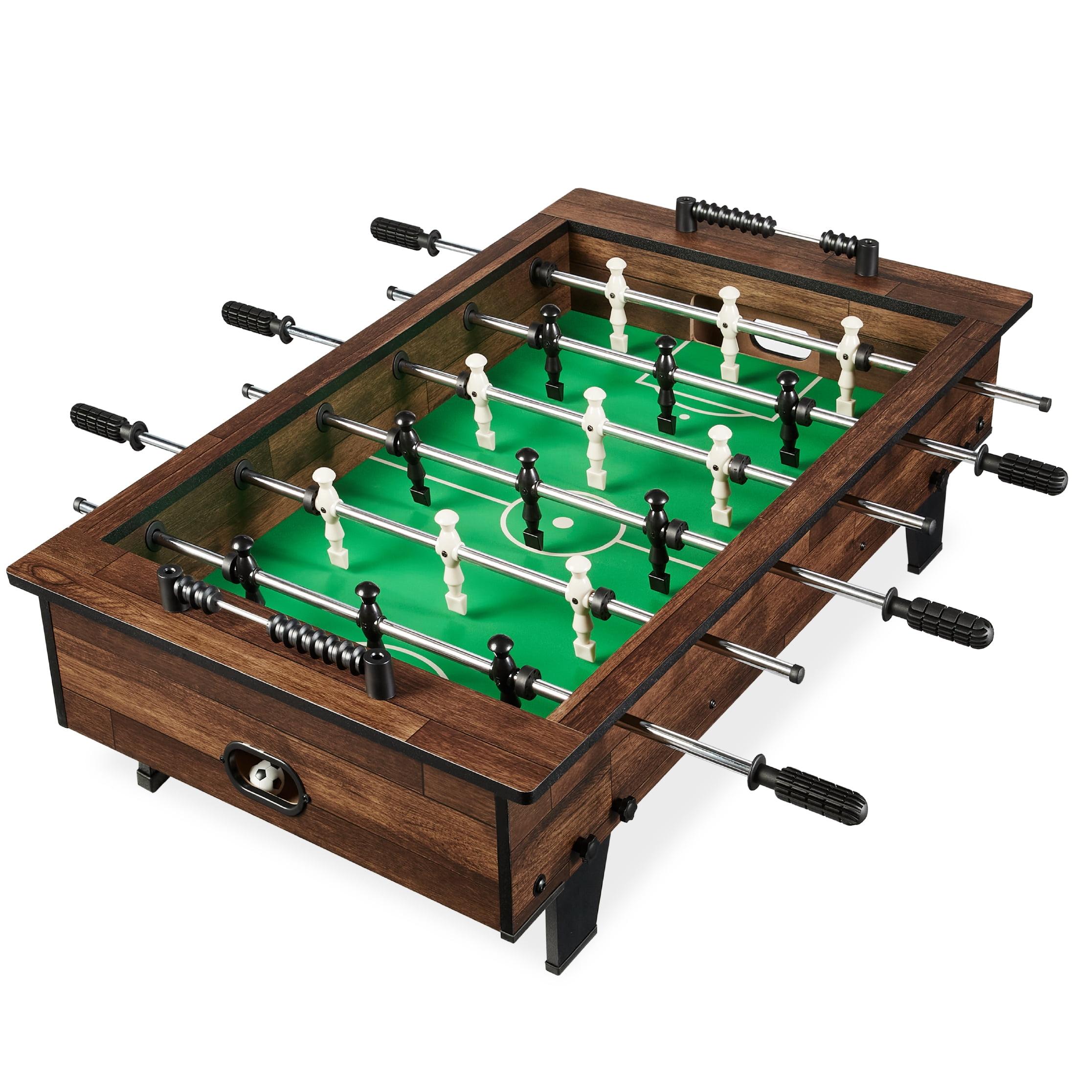 Best Choice Products 40in Tabletop Foosball Table, Arcade Table Soccer for Home, Game Room w/ 2 Balls - Dark Wood