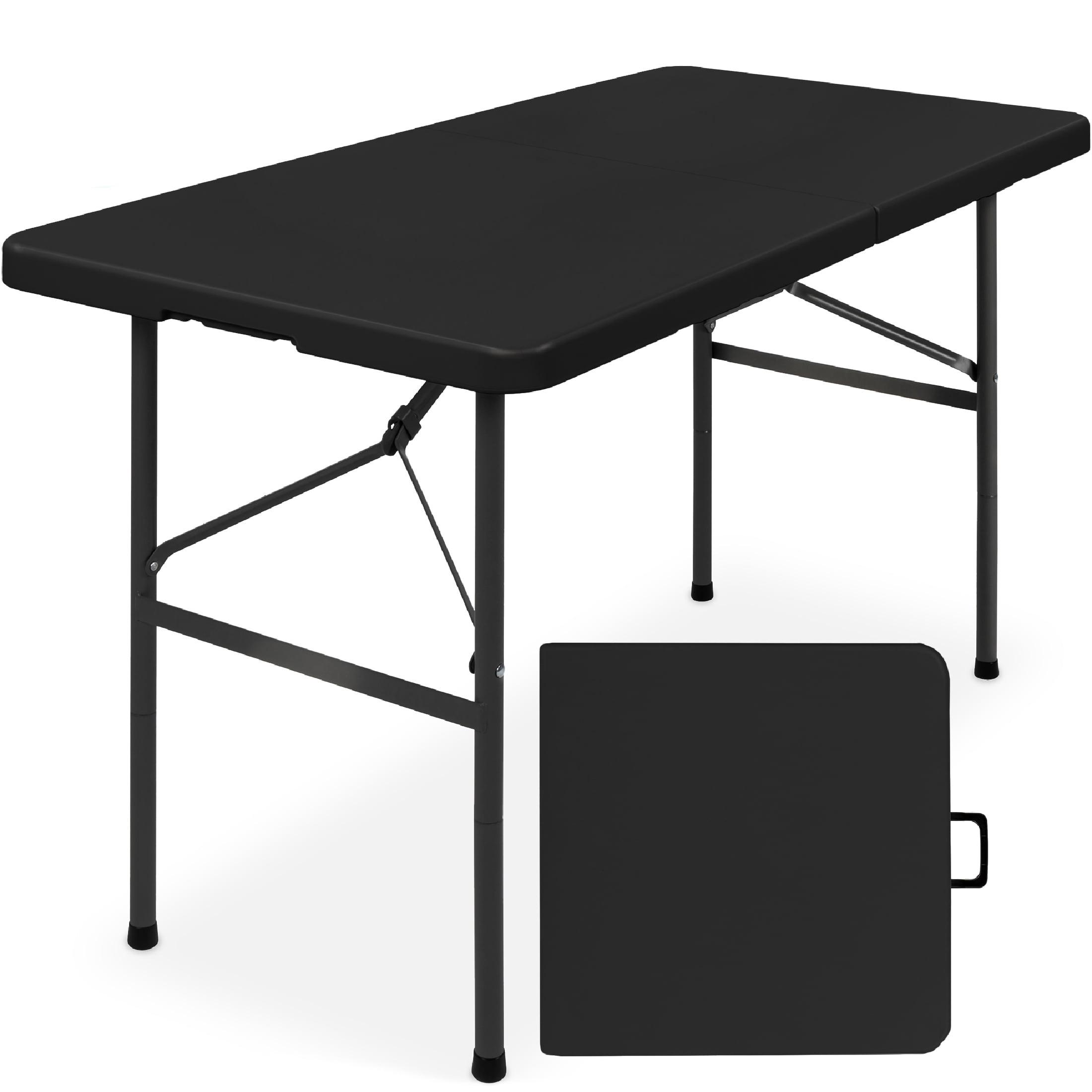 Best Choice Products Plastic Folding Table, Indoor Outdoor Heavy Duty Portable w/ Handle, Lock for Picnic