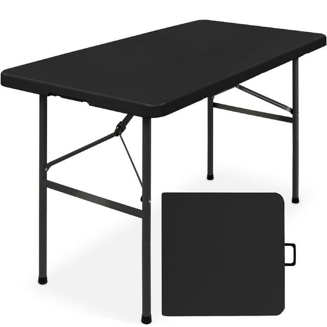 Best Choice Products Plastic Folding Table, Indoor Outdoor Heavy Duty Portable w/ Handle, Lock for Picnic