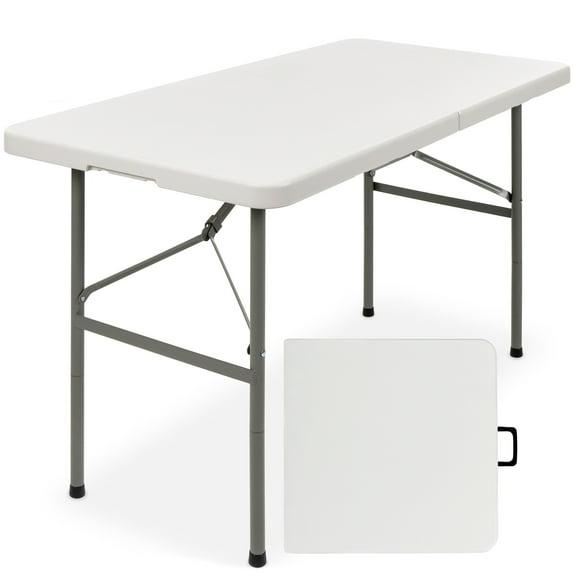 Best Choice Products Plastic Folding Table, Indoor Outdoor Heavy Duty Portable w/ Handle, Lock for Picnic