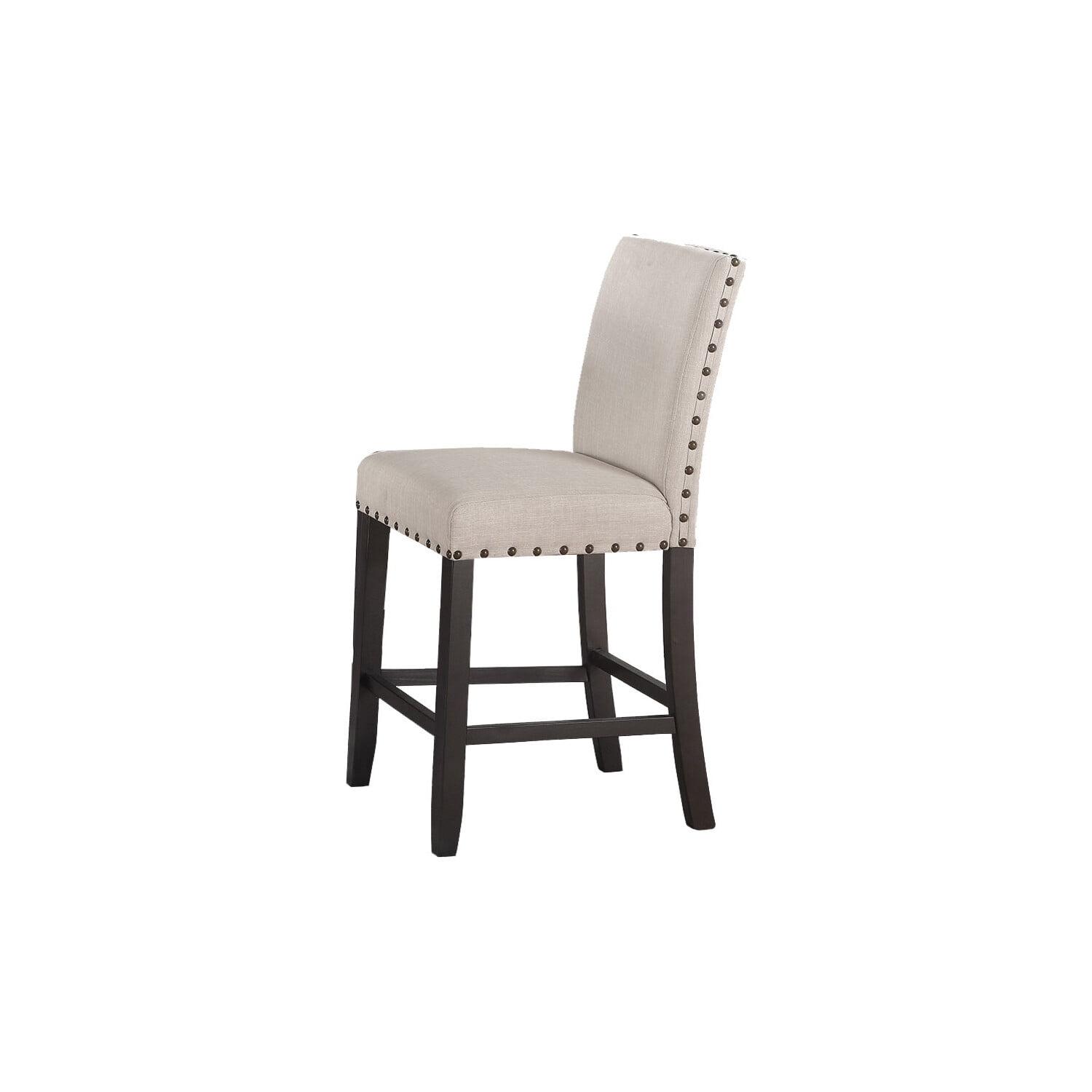 Darlington Beige Linen Upholstered Counter Height Side Chair