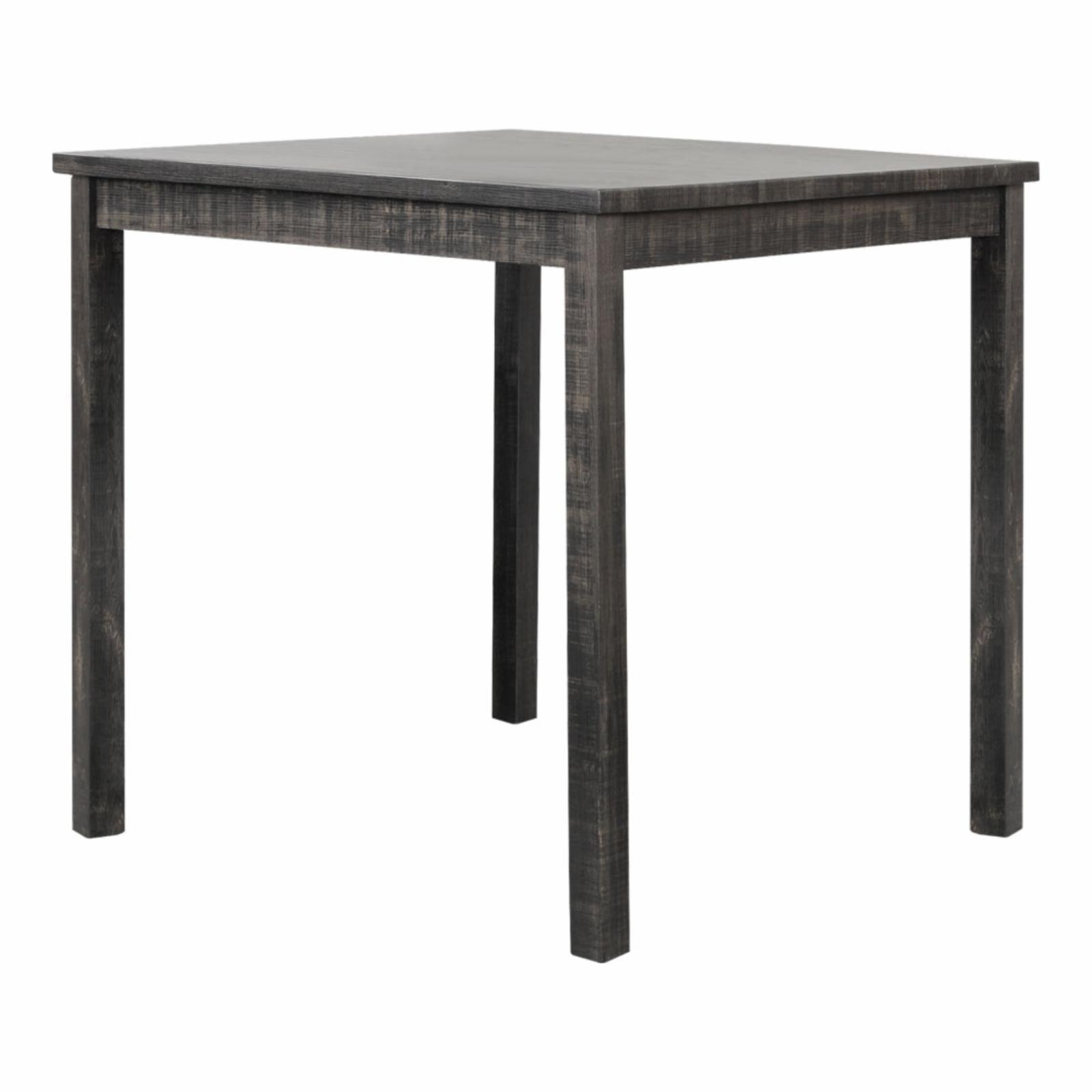 Yosef Black Charcoal Rectangular Wood Counter Height Bar Table